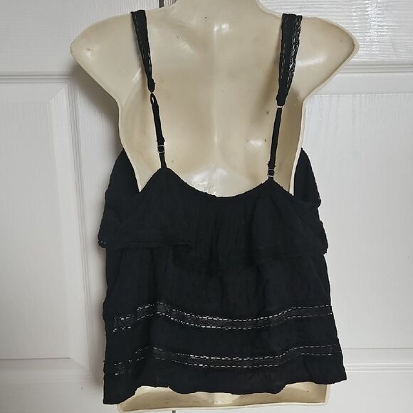 Abercrombie & Fitch Black Ruffled Tie Front Camisole - Picture 5 of 16